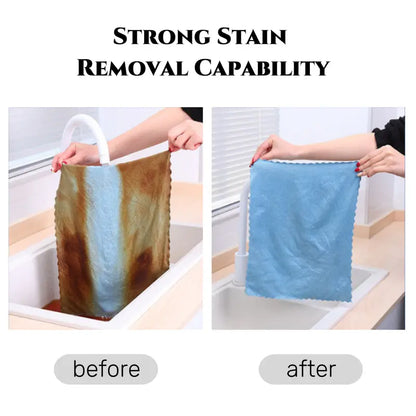 10 PCS Microfiber Reusable Cleaning Rags Fish Scale Streak-Free&Lint-Free