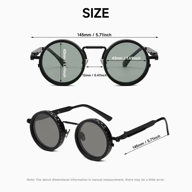 Adjustable Shades Glasses Tint Rounded Polarized Uv400 Lenses Nd Filter Sunglasses 1-9 Gears