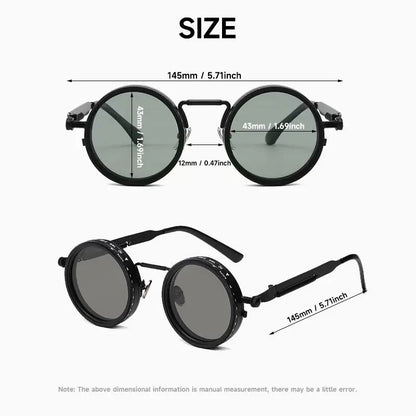 Adjustable Shades Glasses Tint Rounded Polarized Uv400 Lenses Nd Filter Sunglasses 1-9 Gears