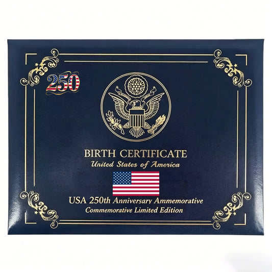 U.S. Birth Certificate Protective Sleeve — 250th Anniversary Commemorative Edition
