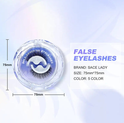 Self Adhesive Eyelashes Reusable Thick & Natural Style Lashes, Waterproof, Reusable, Glue-Free