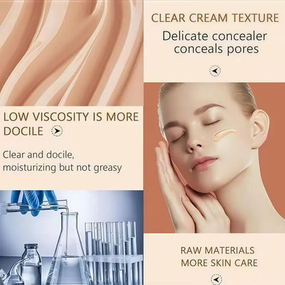 Snail Mucin BB Cream - High-Coverage Oil-Control Matte Moisturizer, Waterproof, SPF-Infused