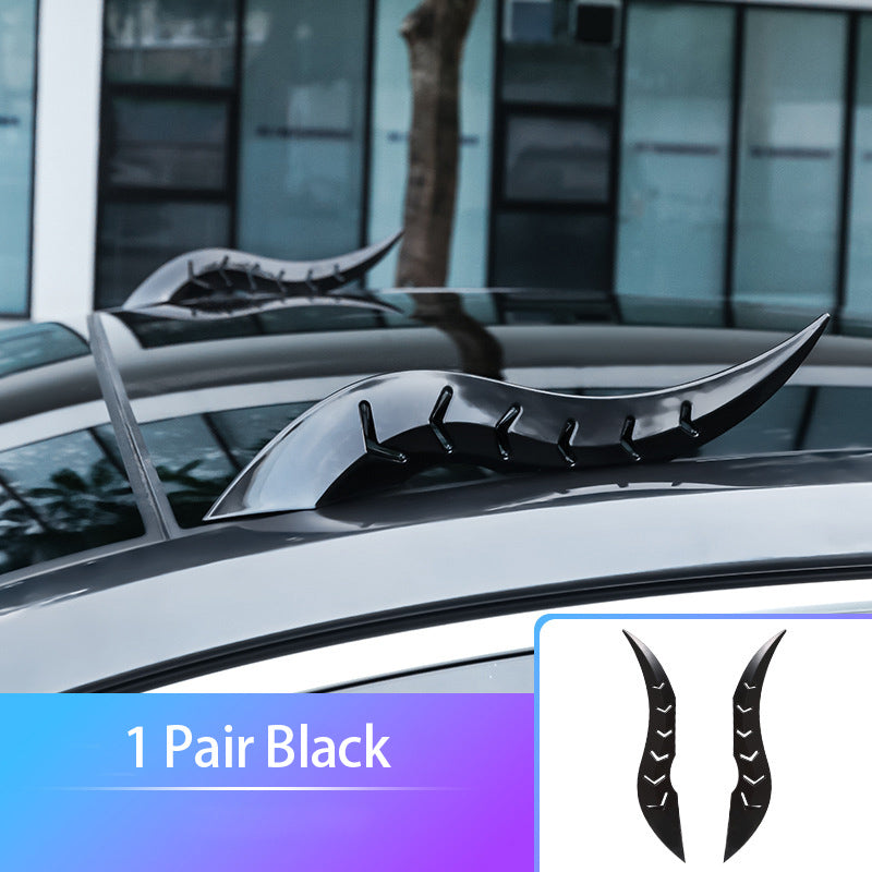 1 Pair Car Roof Dragon Horns Modification