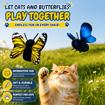 Interactive Cat Toy Cute Butterfly Shape Pet Exercise Toy