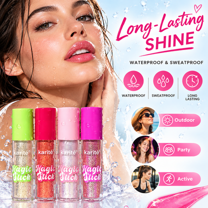 4-Piece Volumizing & High-Shine Lip Glaze Set — Moisturizing & Glossy Lip Oil