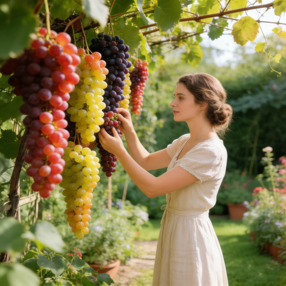 100 Two-Tone "Waterfall" Organic Grape Seeds — Sweet, Juicy Fruit for Your Home Garden