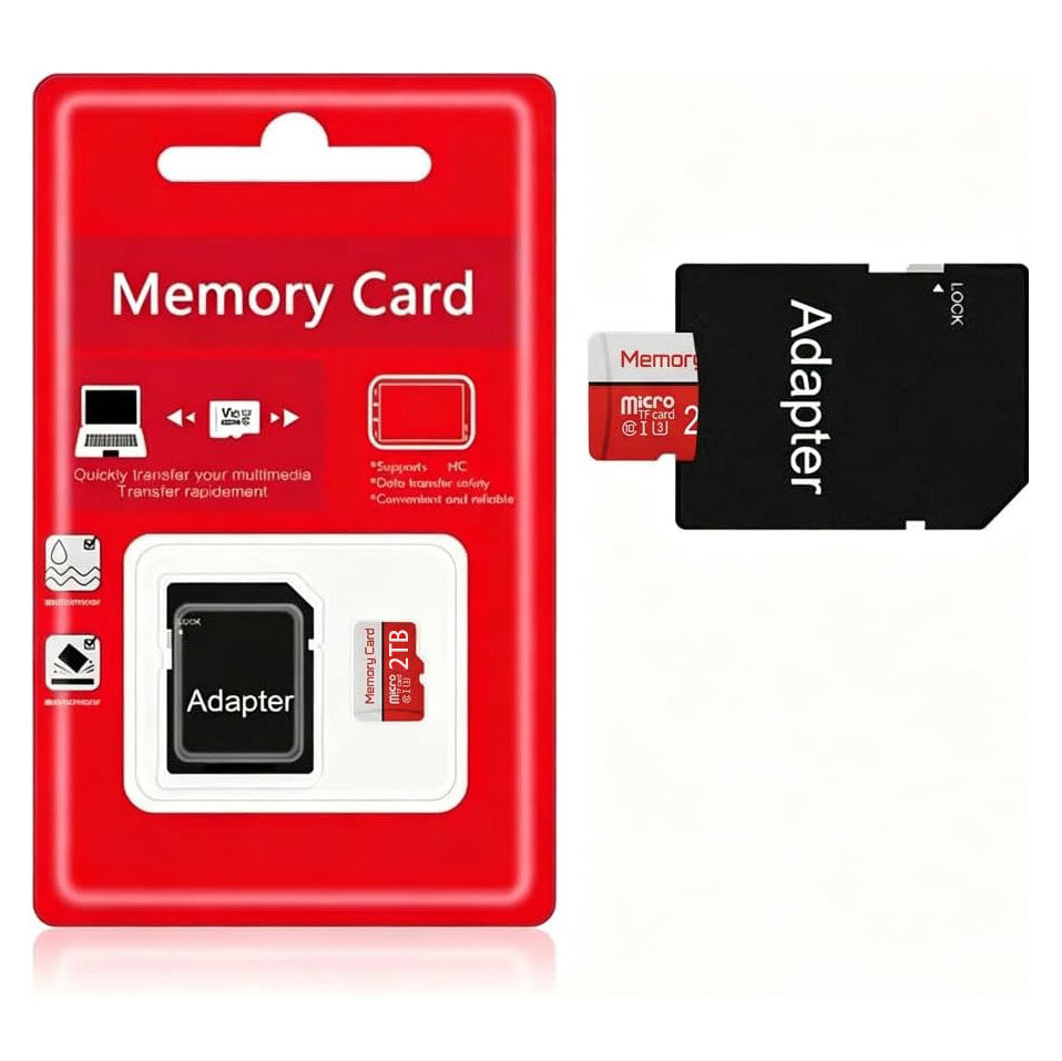 2TB TF Memory Card, Ultra High Speed SD Card TF Card with SD Adapter