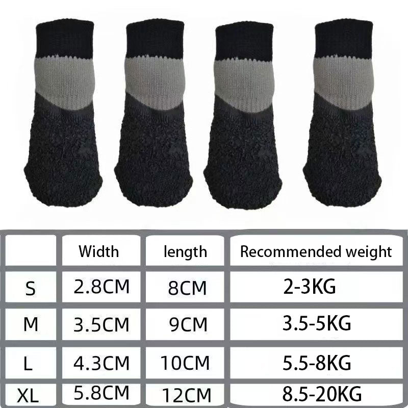 4PCS Dog Shoes Hot Pavement Summer with Soft Anti-Slip Rubber Sole