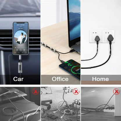 Self-Adhesive Cable Clips, Space-Saving Wire Cord Organizer for Desk