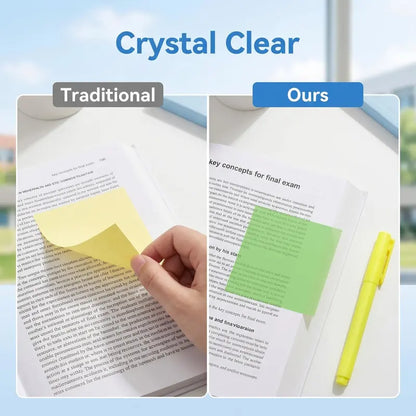 Transparent Pull-Out glitter Sticky Notes (6 Color, 480 Sheets Total)