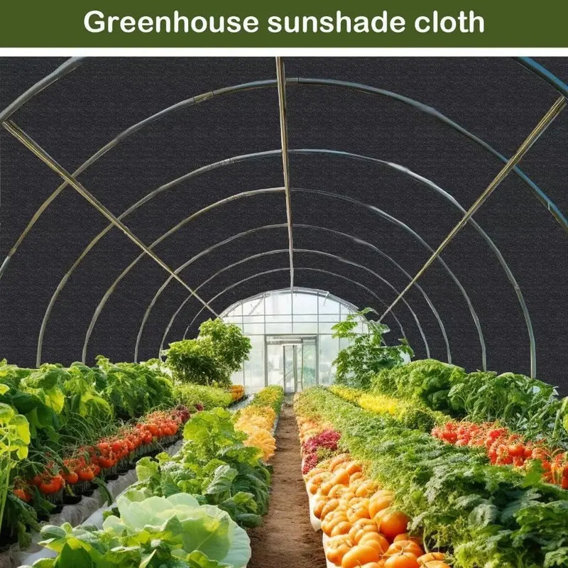 Large-Size UV-Resistant Sunshade Netting with Grommets, 80-90% Sun Blocking