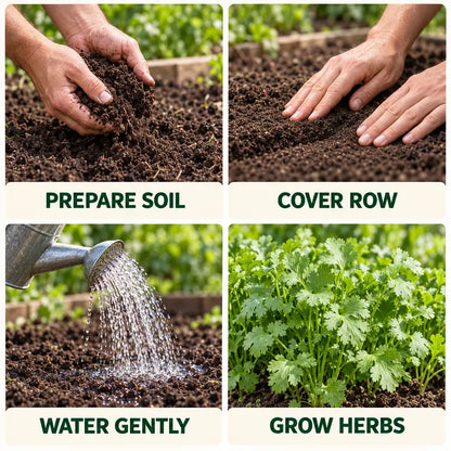 1000 Cilantro Grain for Planting, Fresh Green Herb Leaves