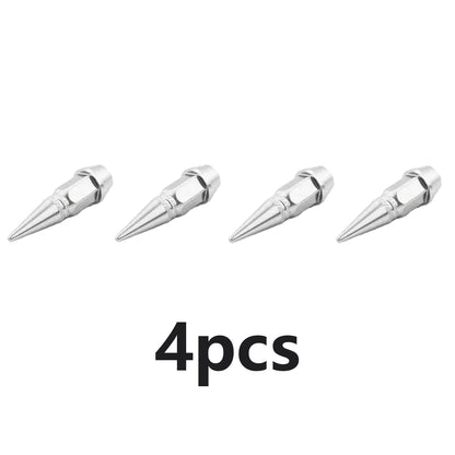 4PCS Dustproof Spiked Aluminum Tire Valve Stem Caps