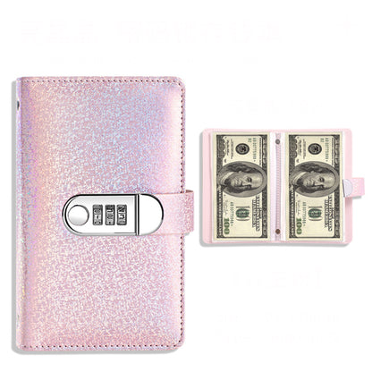 Leather Cash Storage Book for Up to 100 Bills