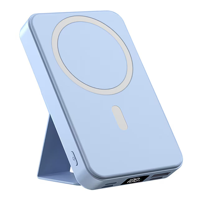 10,000mAh Portable Magnetic Wireless Charge Power Bank with Phone Stand