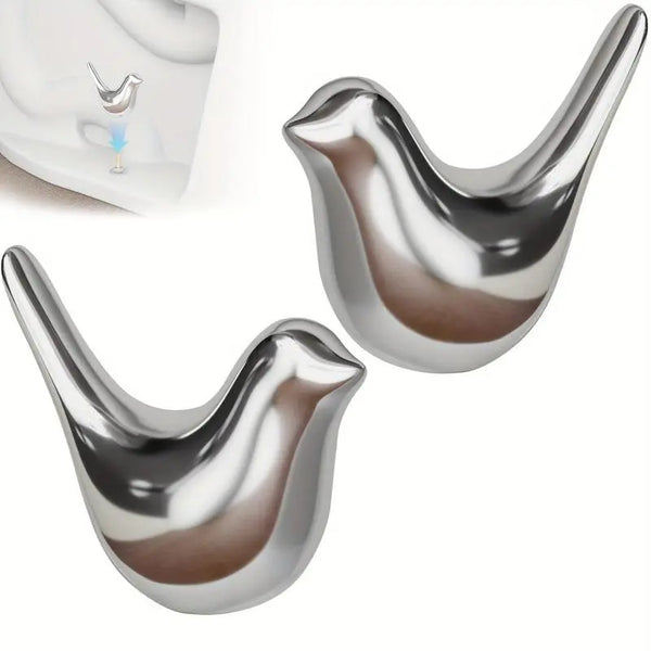 Bird-Shaped Toilet Bolt Cover Set, 2 Pieces, Easy-Install