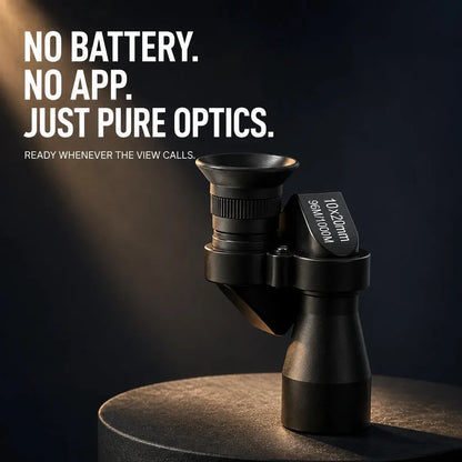 10×20 Mini Monocular Phone Telescope Distance Viewer with Adjustable Smartphone Clip