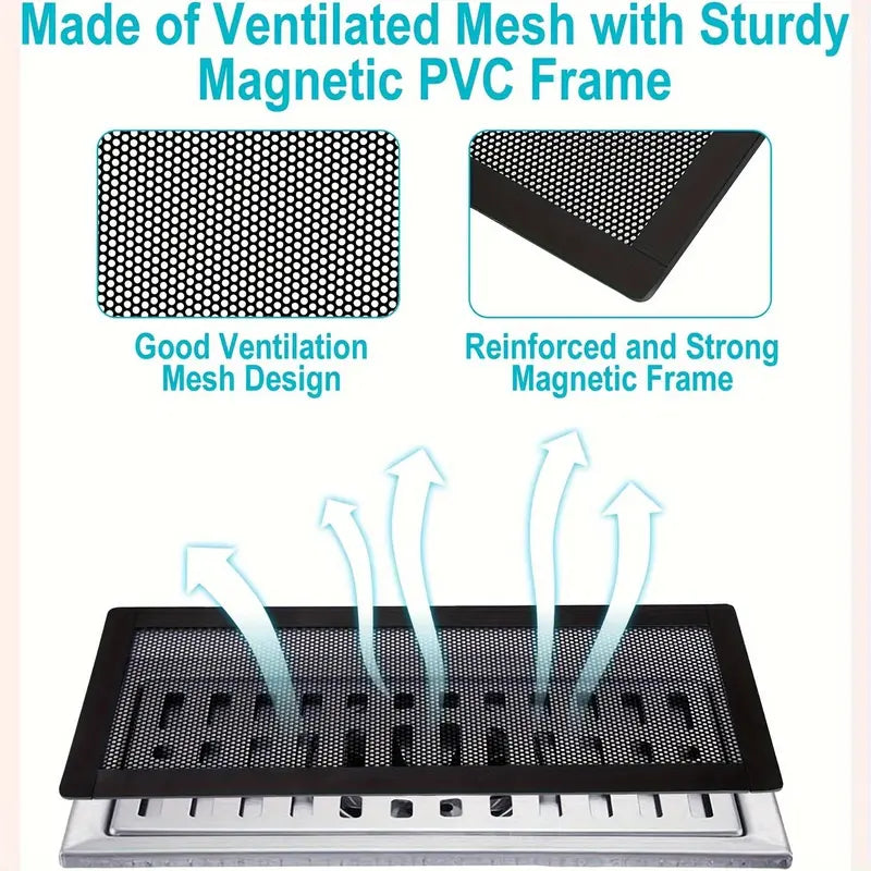 4Psc Magnetic Vent Cover, Mesh Grilles Dust Protection