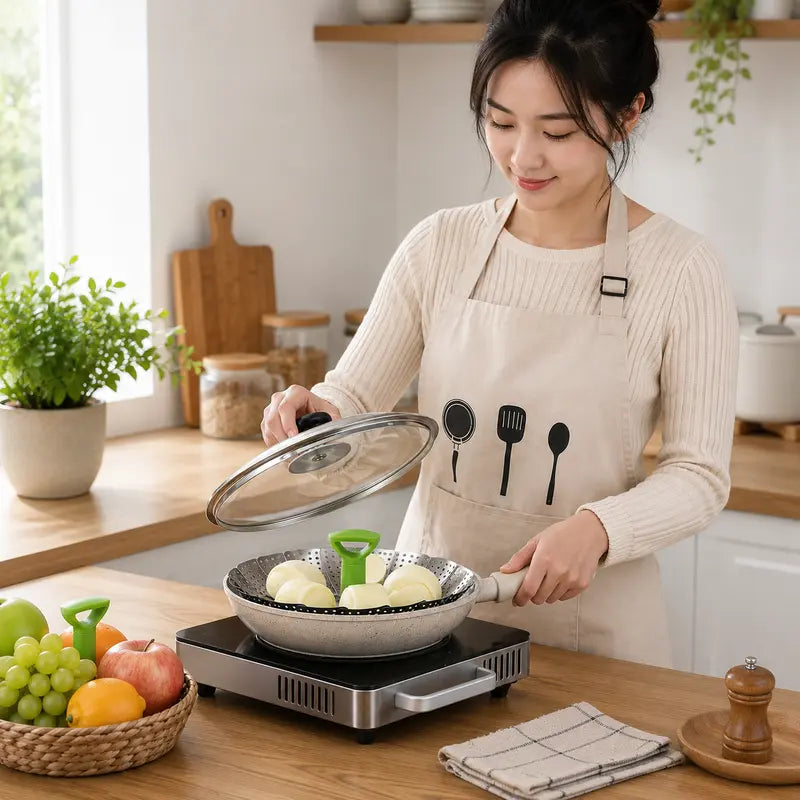 Stainless Steel Vegetable Steamer Basket Utensils Folding Expandable