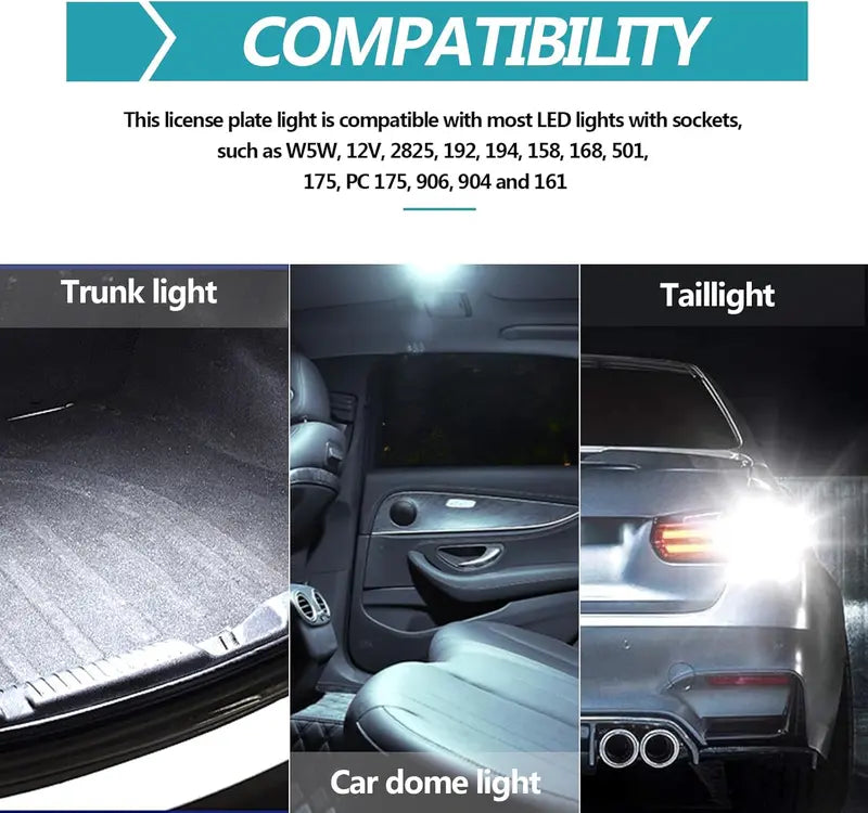 70 Pcs LED Car Interior Lights Bulb Kit - LED Dome Light 31 mm 36 mm 41 mm T10 for Car Interiors Map Dome