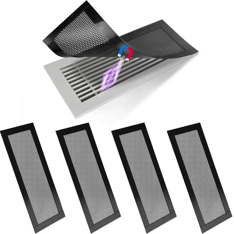 4Psc Magnetic Vent Cover, Mesh Grilles Dust Protection