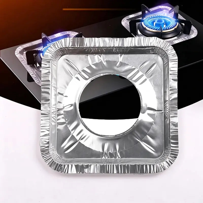 Gas Stove Burner Covers Square Oil Proof Liners for Easy Cleaning