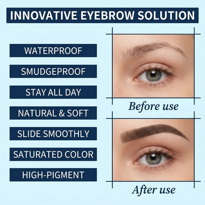 2-in-1 Micro-Fork Eyebrow Pen & Tinted Gel Waterproof