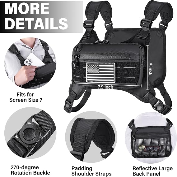 Chest Bag For Men or Women , Outdoor Sports Running Chest Pack