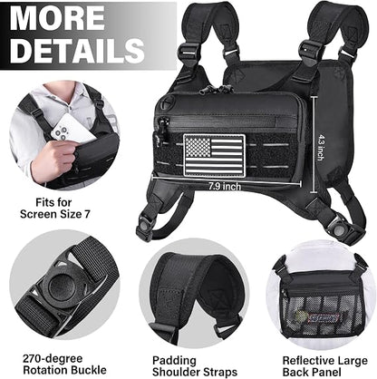 Chest Bag For Men or Women , Outdoor Sports Running Chest Pack
