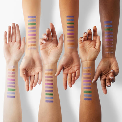 10 PCS Liquid Glitter Eyeshadow Set, Multichrome Glitter Shimmer Eye Looks