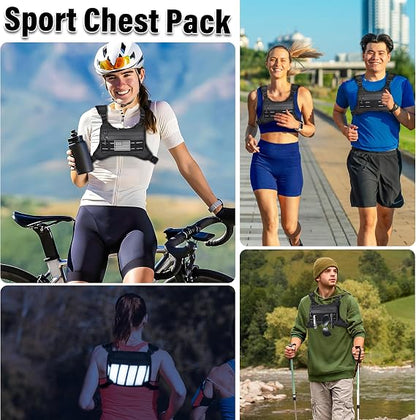 Chest Bag For Men or Women , Outdoor Sports Running Chest Pack
