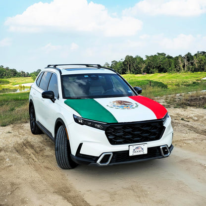Mexico Flag Car Hood Cover 63"x47"Universal Fit for Cars, SUVs, or Pickup Trucks