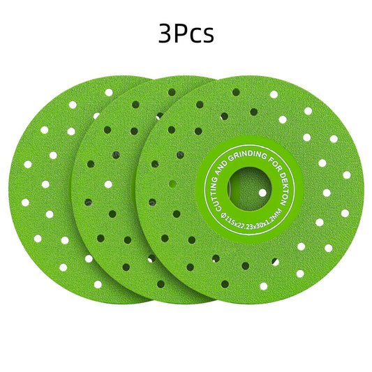 4.5 Inch Ultra Thin 0.05" Diamond Grinding Disc, Double Sided Low Resistance Saw Blade 115mm 22.23mm