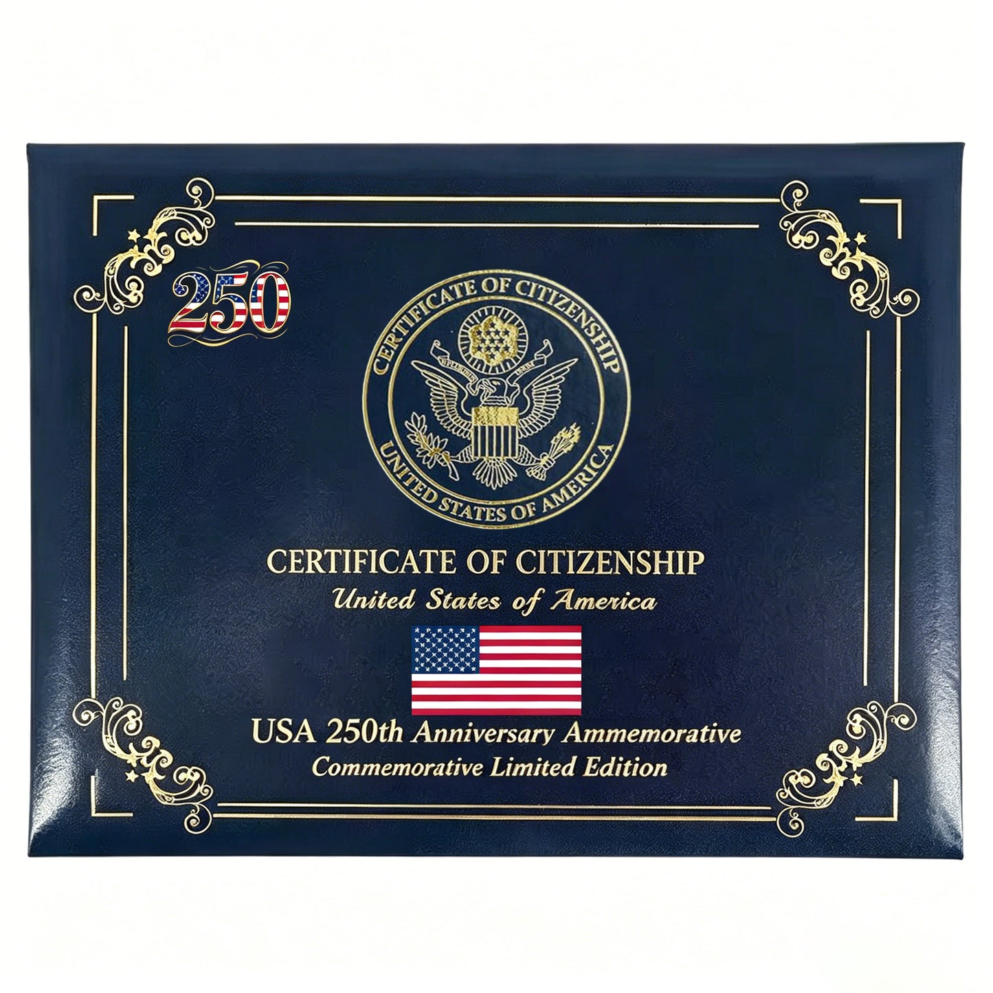 U.S. Citizenship Certificate Protective Sleeve — 250th Anniversary Commemorative Edition