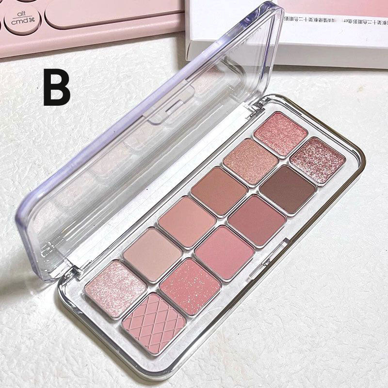 12-Color Matte Eyeshadow Palette Highly Pigmented Shades Blendable Eyeshadow Powder
