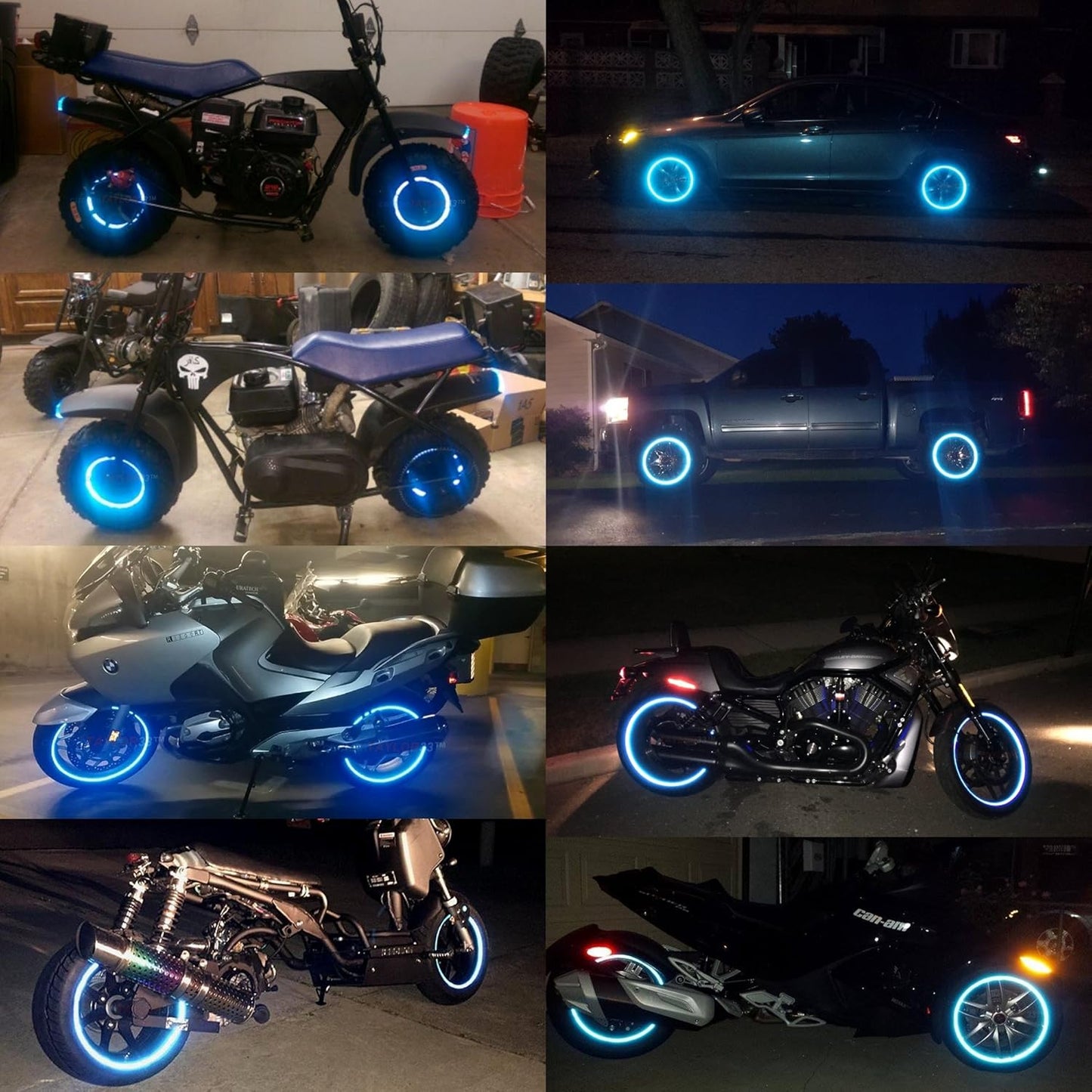 5m GlowStrips High-Visibility Reflective Strips for Nighttime Use—Designed for Motorcycles, Scooters, and Bicycles
