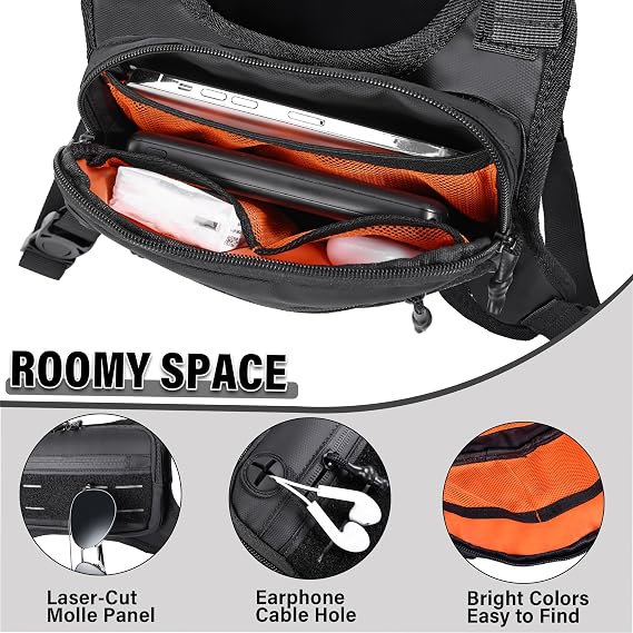 Chest Bag For Men or Women , Outdoor Sports Running Chest Pack