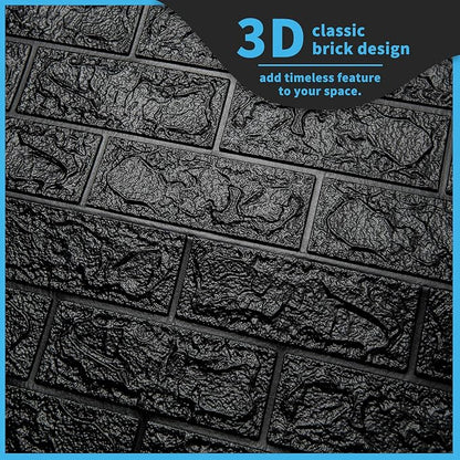 10Pcs 3D Wall Panels Peel and Stick Foam Brick Wallpaper Printable