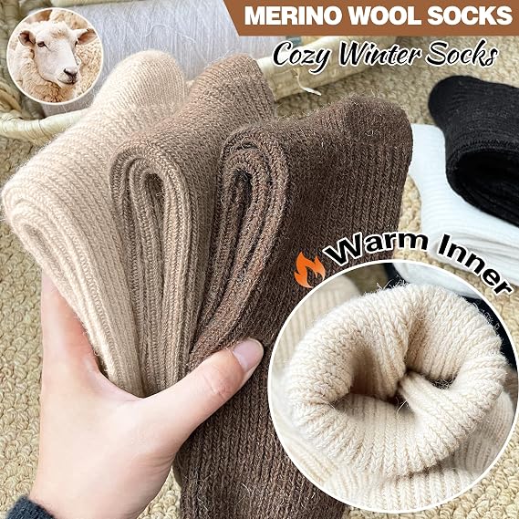 5Pairs Women's Solid Mid-calf Socks, Casual Soft Comfy Warm