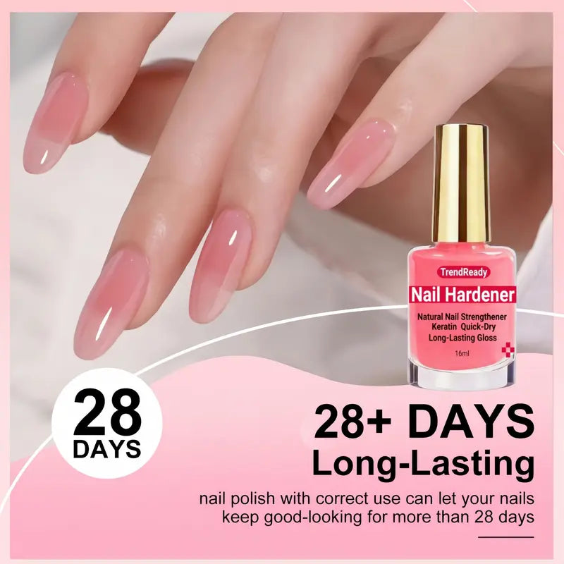 2-Pack Keratin-Infused Nail Care Liquid Coat, 4-in-1 Fast Dry