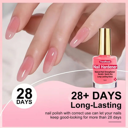 2-Pack Keratin-Infused Nail Care Liquid Coat, 4-in-1 Fast Dry