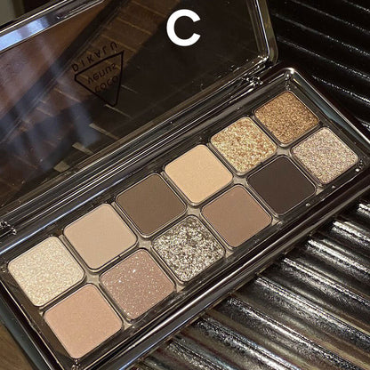 12-Color Matte Eyeshadow Palette Highly Pigmented Shades Blendable Eyeshadow Powder