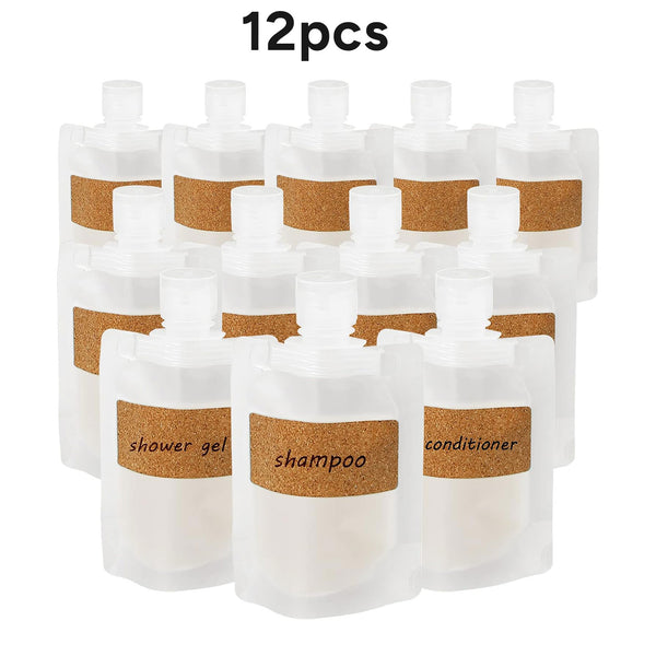 12 Pcs Travel Pouches for Toiletries, TSA Approved Portable Travel Size