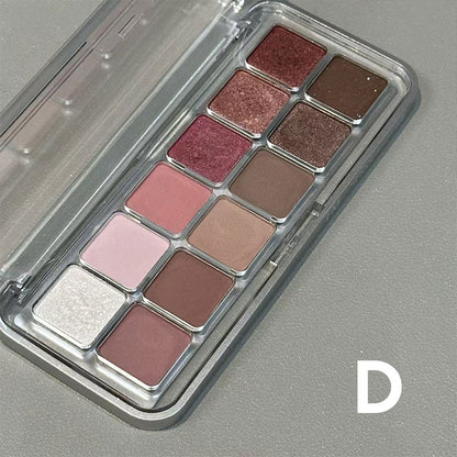 12-Color Matte Eyeshadow Palette Highly Pigmented Shades Blendable Eyeshadow Powder