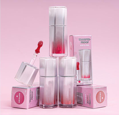 6 PCS Glass Lock Air Gloss Set High Shine Finish Moisturizing Lip