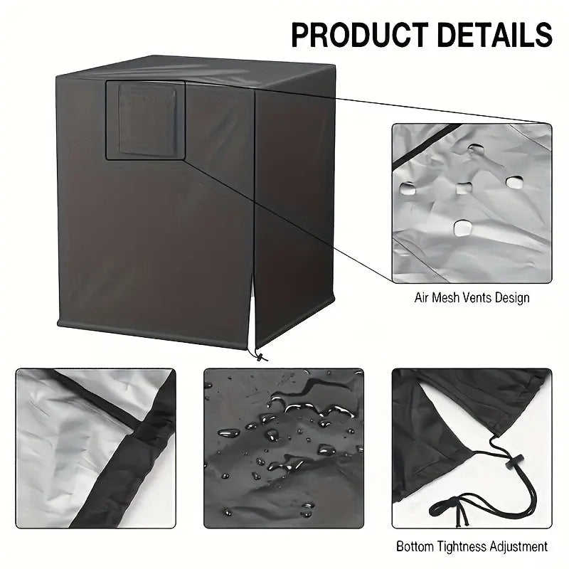 Heavy-Duty Full-Coverage Outdoor Central Air Conditioner Cover