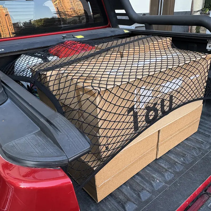 Highly Elastic Cargo Net, Simple Truck Bed Cargo Mesh Organizer