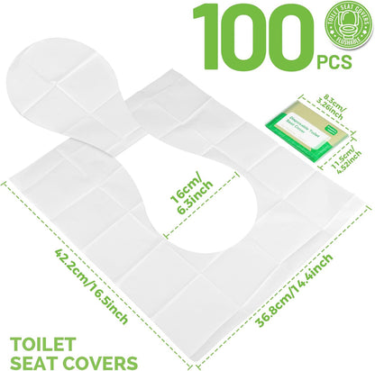 100 Pcs Toilet Seat Covers Disposable