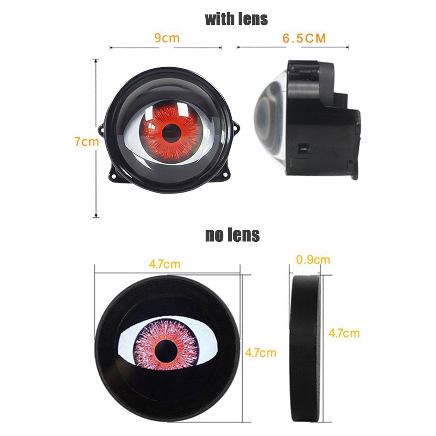 Third Generation Dynamic Big Eye Lights, Dynamic Big Eye Ball Fog Lights 6-Mode