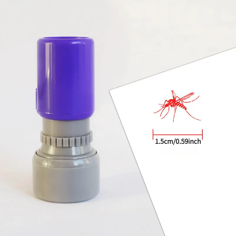 2 Pcs Mosquito Stamp Prank Self Inking Stamps